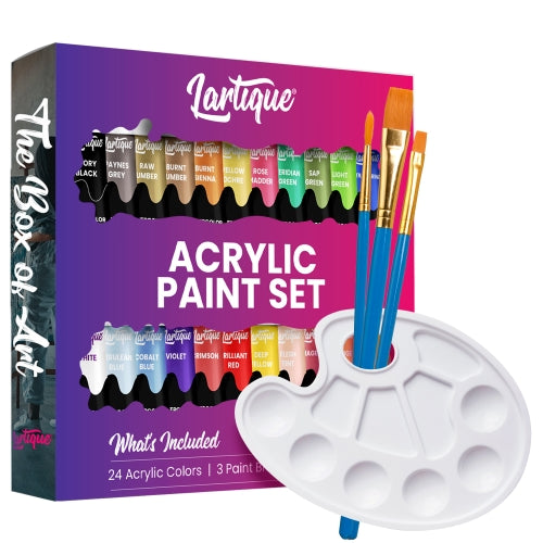 Acrylic Paint Set - 3 Brushes – Lartiqueusa